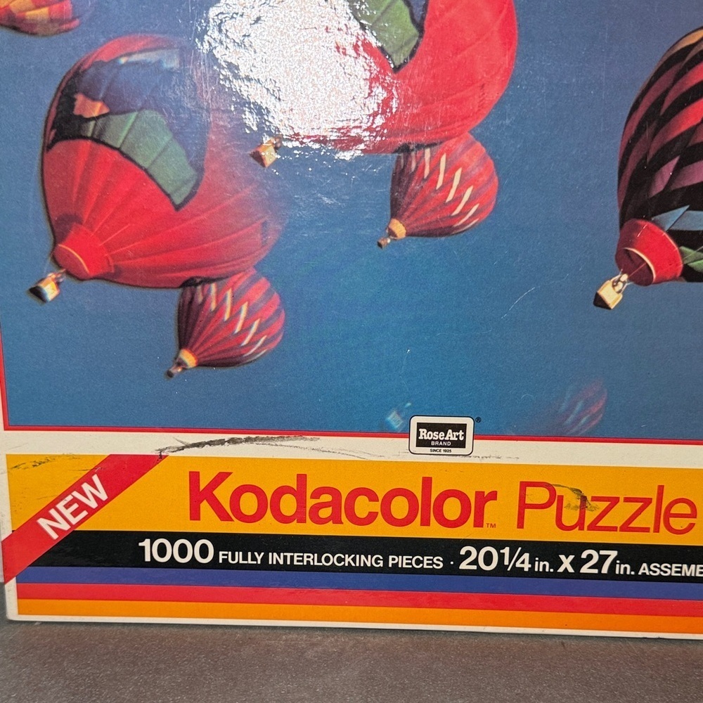 NEW! Vintage 1989 Kodacolor "Hot Air Balloons" Jigsaw Puzzle New Sealed In Box - Picture 2 of 8